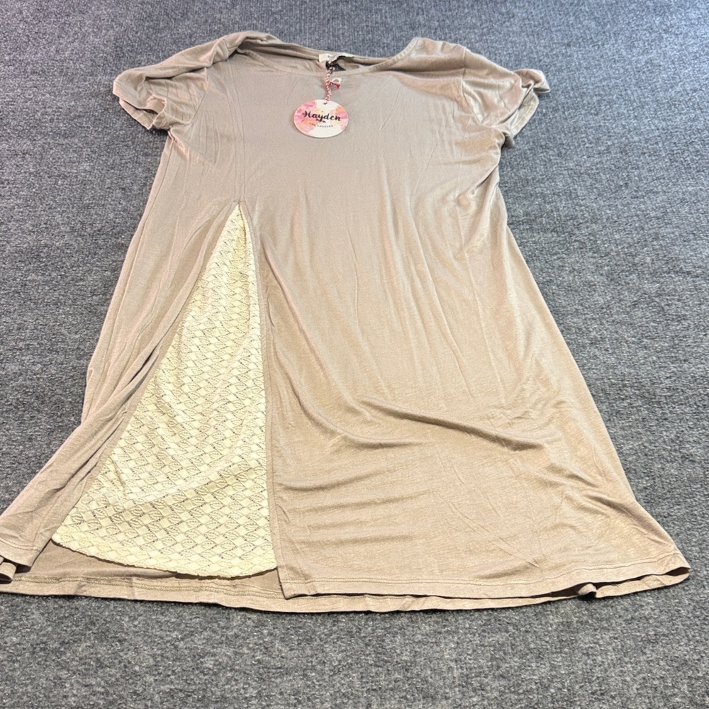 Hayden Beige Short Sleeve Top